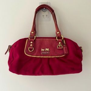 Coach Satin Pink Purse